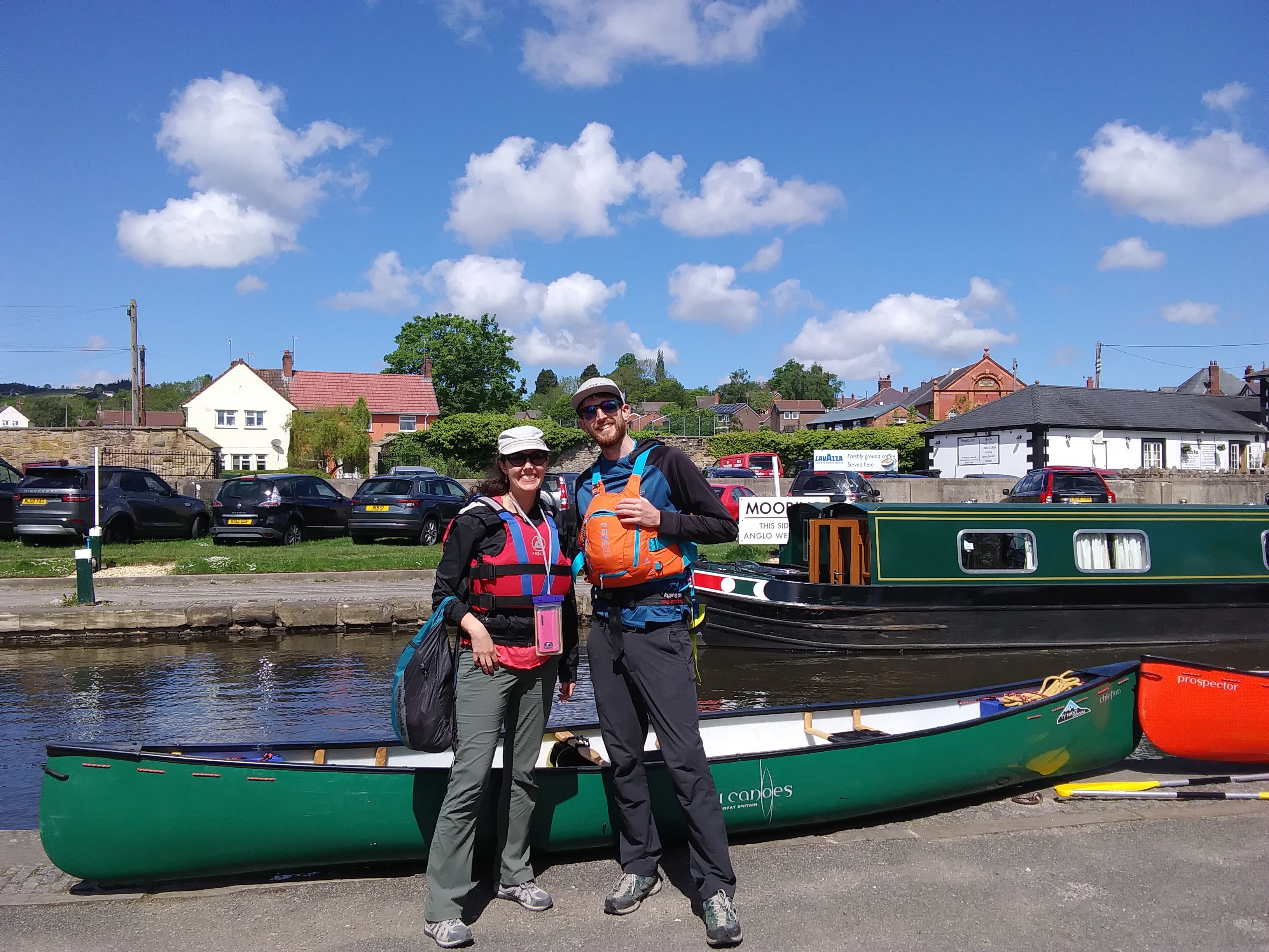 Canoeing over the Pontcysyllte Aqueduct in Wales