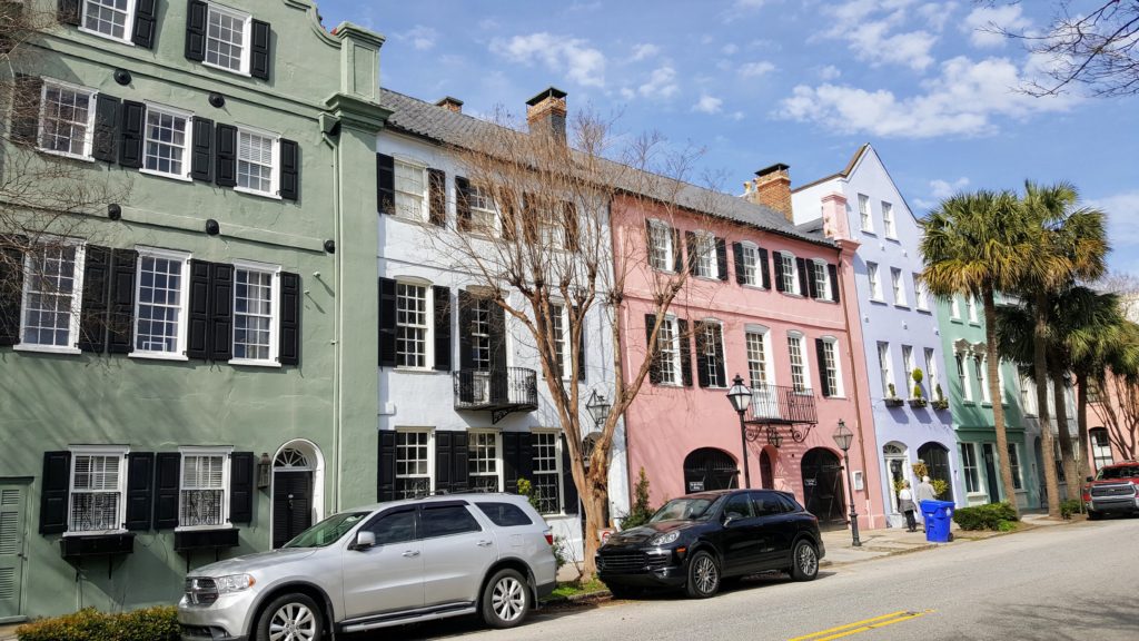 Rainbow Row Charleston