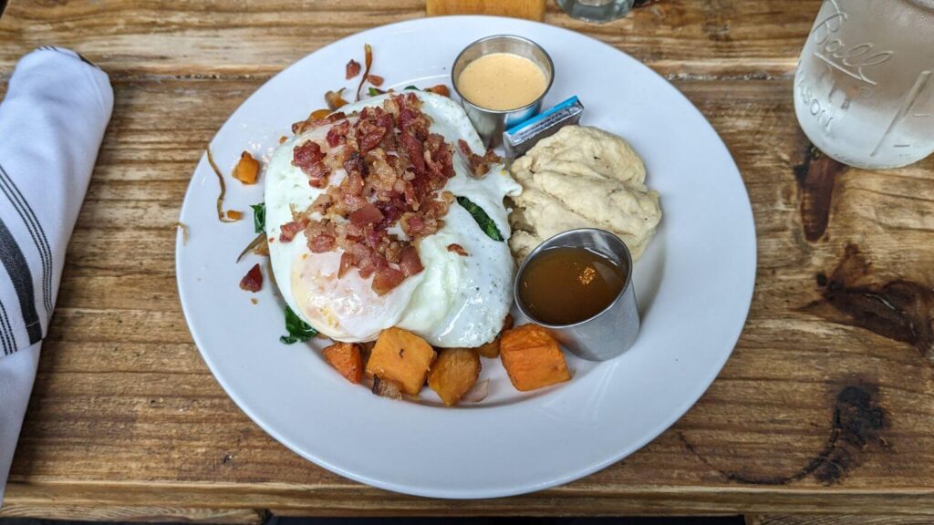 best breakfast in Atlanta - plate of sweet potato hash