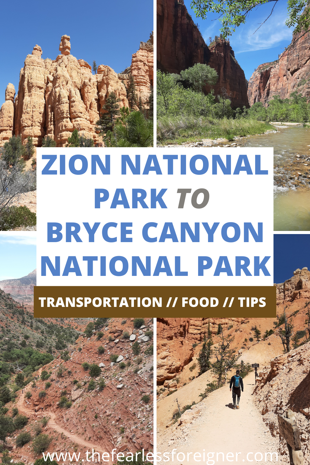 Zion National Park to Bryce Canyon National Park