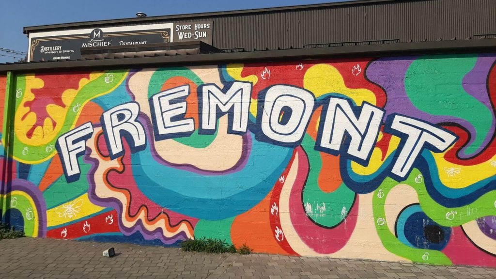 Colorful Fremont Mural: Seattle Itinerary