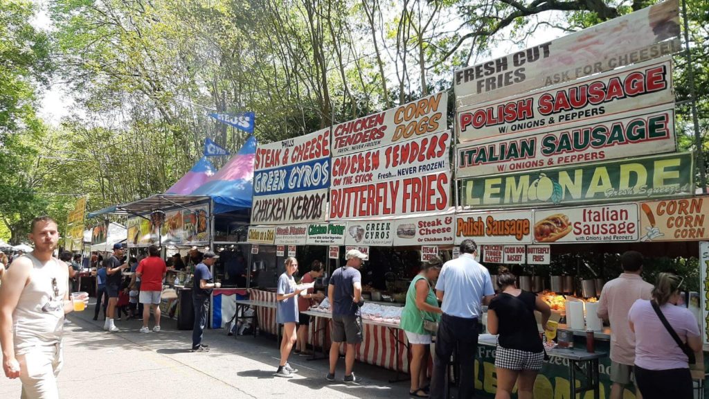 Food vendors at spring festivals in Atlanta