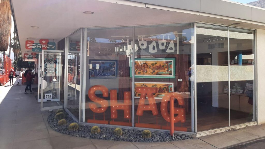 Shag art gallery in downtown Palm Springs