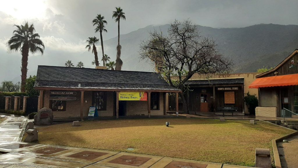 Palm Springs Historical Society on a cloudy day
