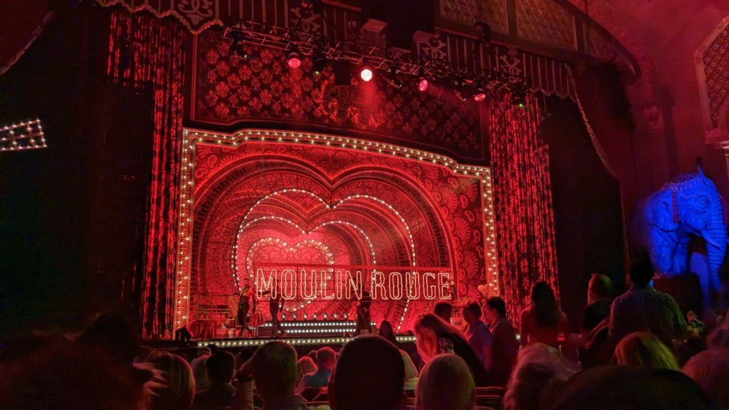Travel hacking for Broadway tickets: Moulin Rouge Broadway Stage
