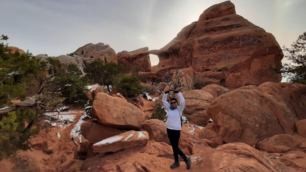 Double O Arch on Devils Garden Trail