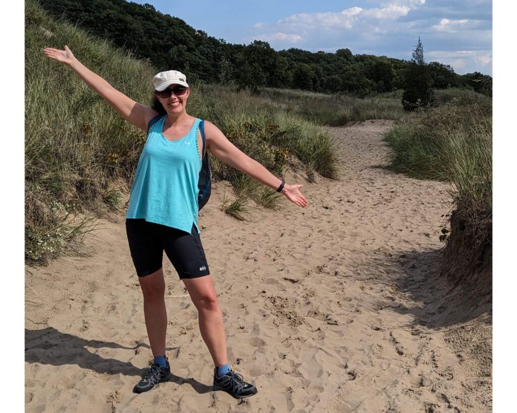 Hiking shoes at Indiana Dunes NP