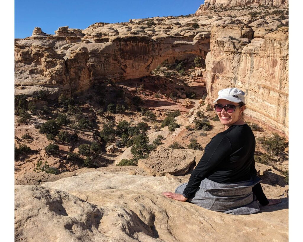 Sitting at Capitol Reef NP