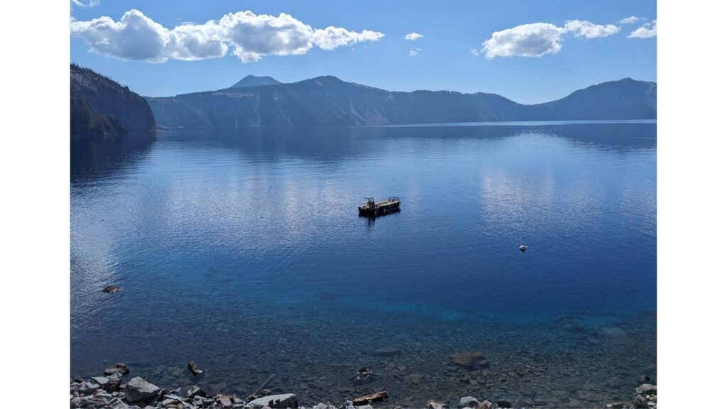 Boat in Crater Lake