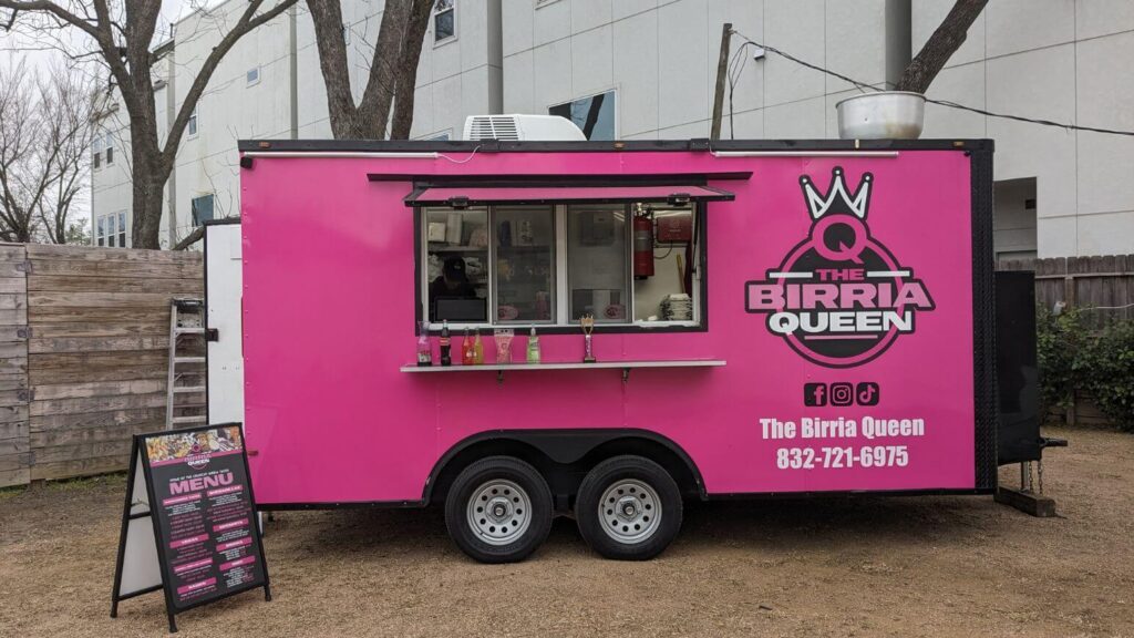 Pink Birria Queen food truck