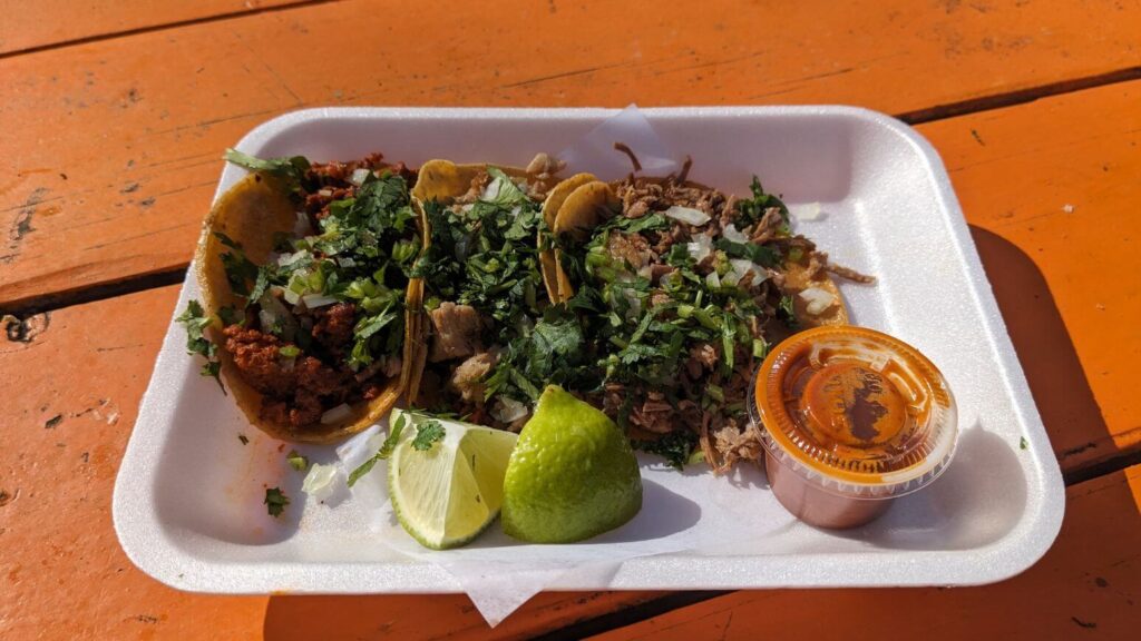Mexican tacos from Taco Mafia - food truck in Austin