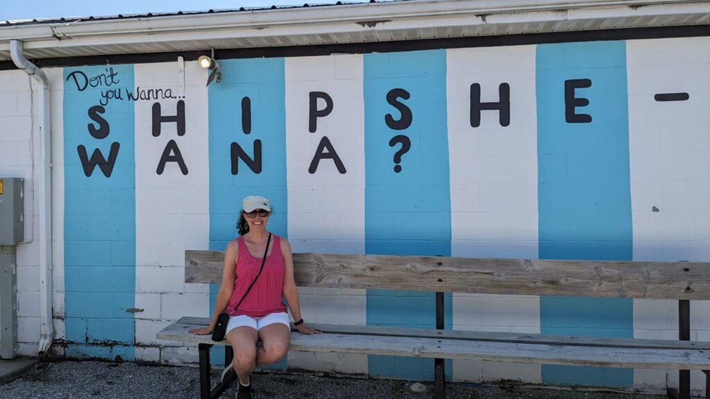 "Do you wanna Shipshewana?" mural