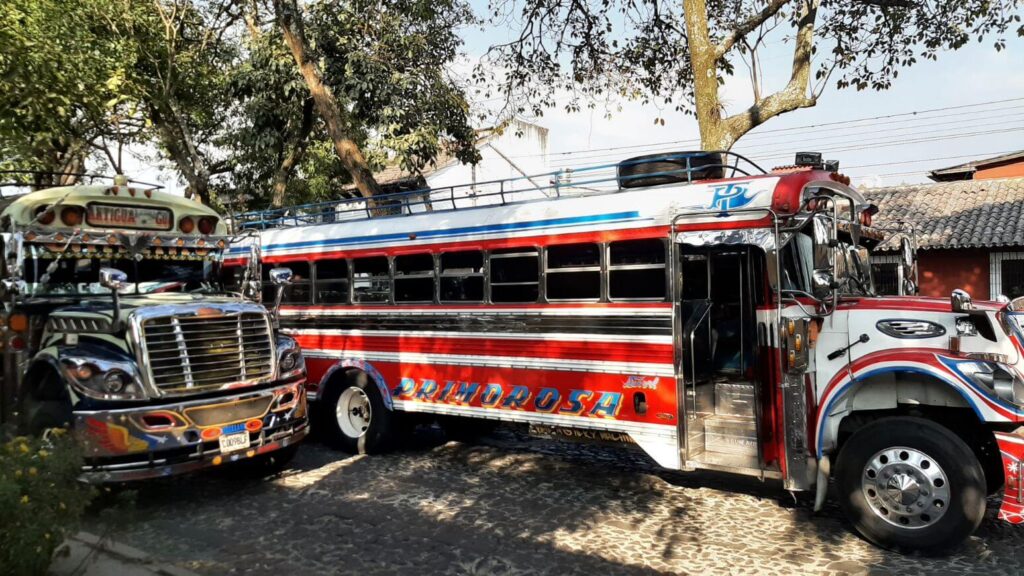 Chicken bus in Guatemala