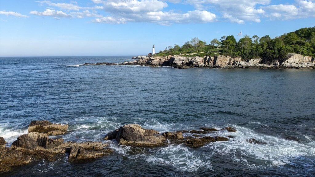 Portland Head Light in the distance