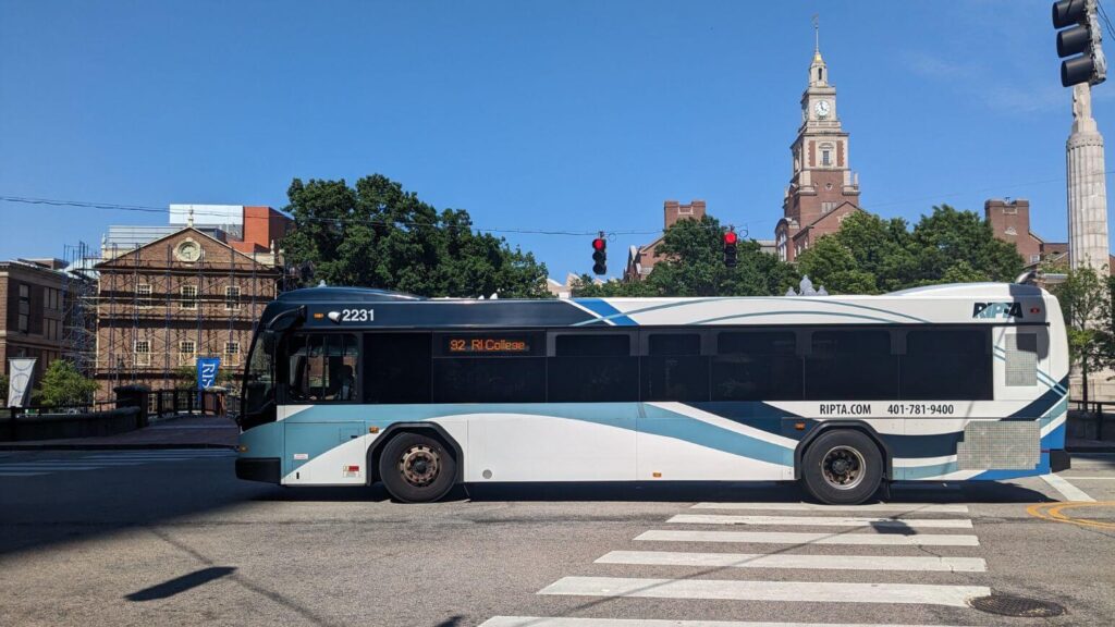 RiPTA public bus in Providence