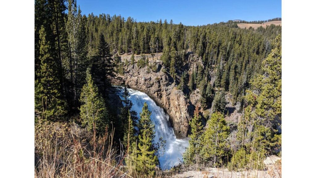 Upper Falls of the Yellowstone from Discovery Overlook