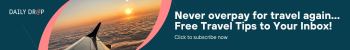 Never Overpay for Travel Again with sunset from a plane