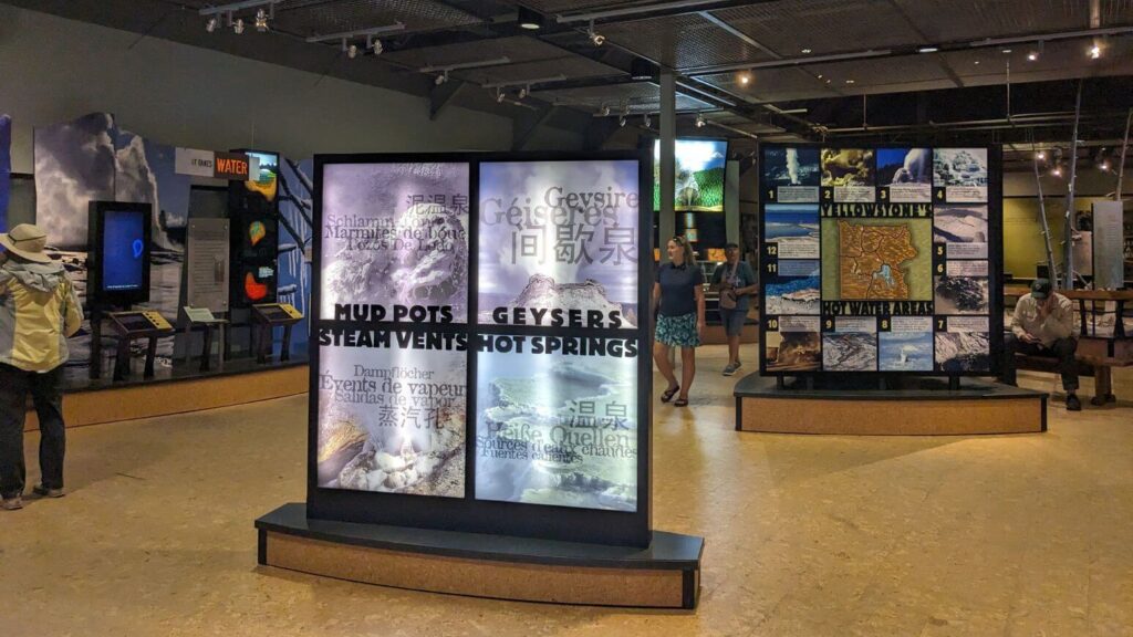 Exhibit at Old Faithful Visitor Center